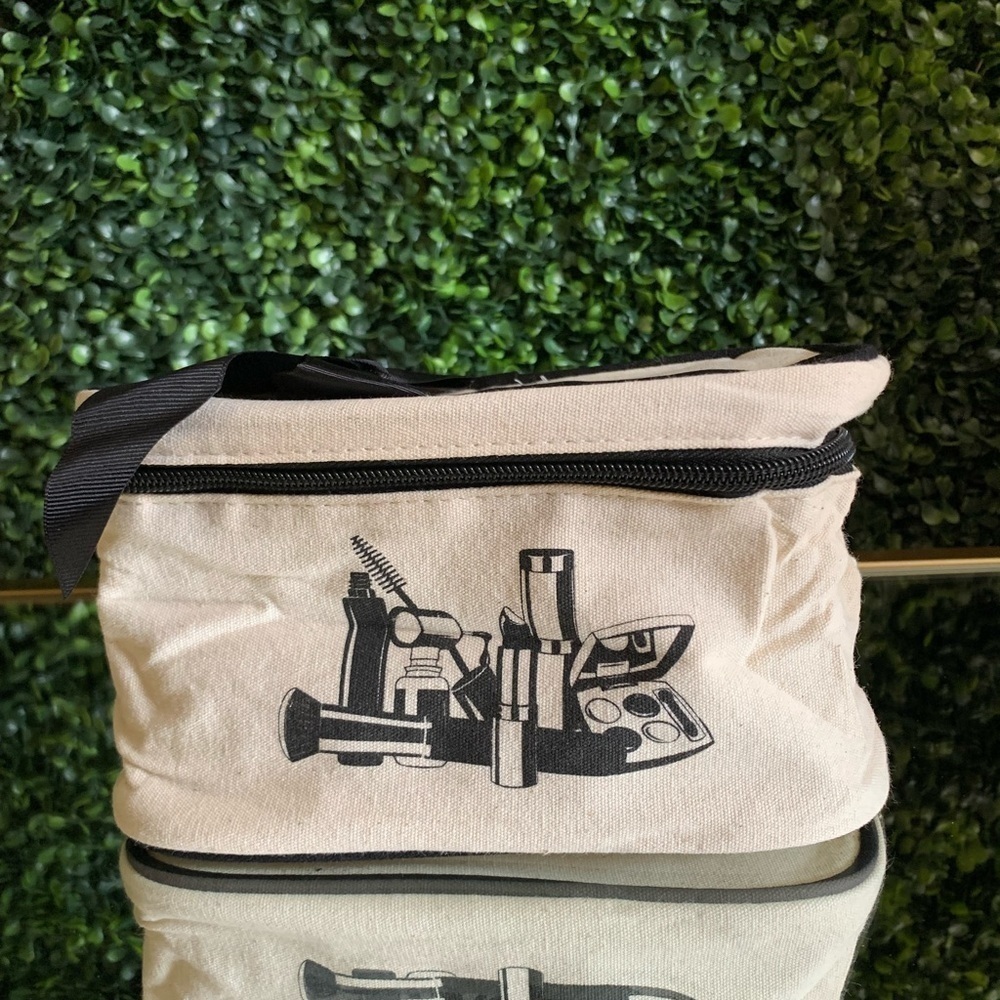 Hallmart Collectibles Canvas Cosmetics Bag | NEW | Makeup Bag - Picture 3 of 6